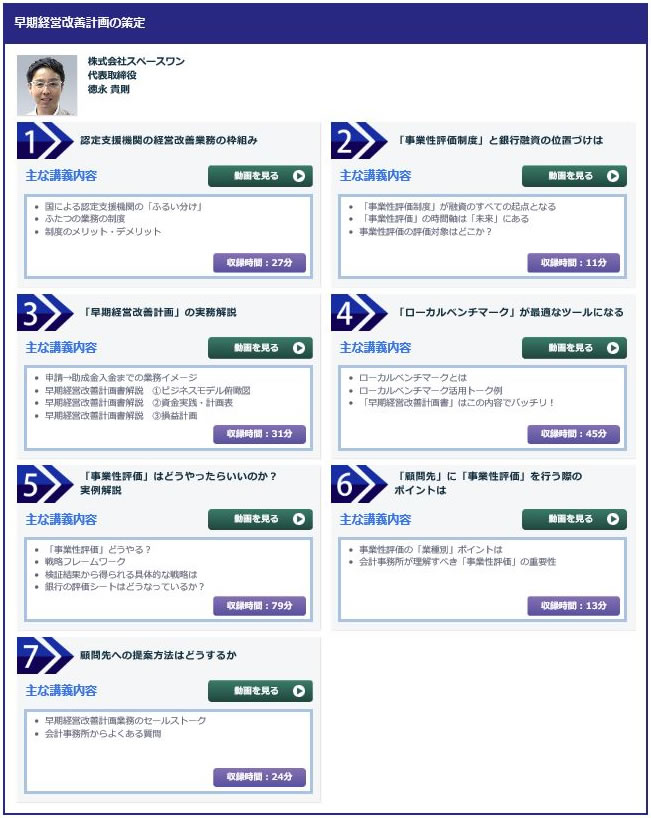 金融機関 e-JINZAI「早期経営改善計画書策定支援　徹底解説！」